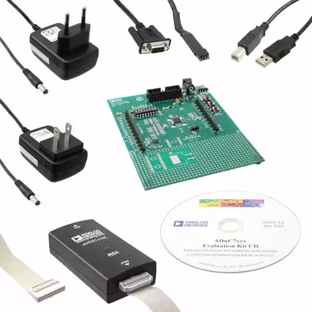 EVAL-ADUC7060QSPZ Analog Devices Inc.  Cartes d'évaluation - Embarquées - MCU DSP